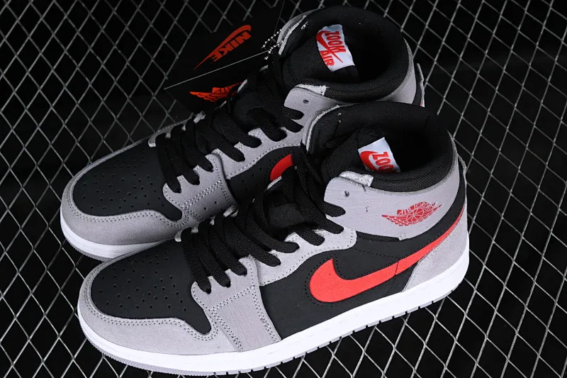 All categories Air Jordan Jordan series basketball shoes Air Jordan 1 High Air Jordan 1 Zoom CMFT AJ1 Joe 1 black gray red color matching DV1307-060